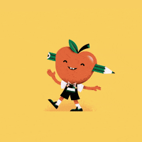 The_Artworks_Inc happy dance illustration school GIF