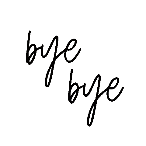 Ciao Goodbye Sticker by Juwel-lettering