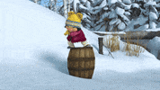 Cartoon Snow GIF by minika