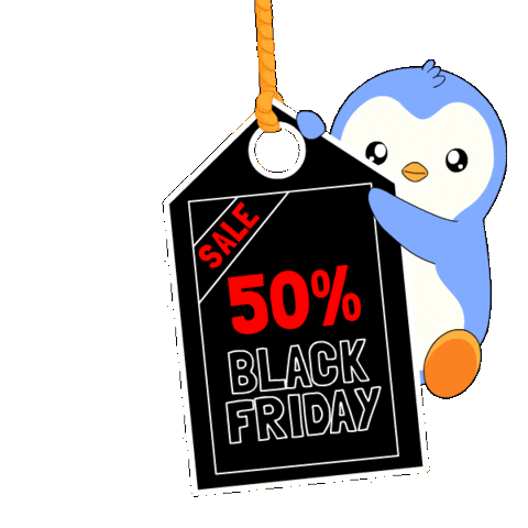 Add To Cart Black Friday Sticker by Pudgy Penguins