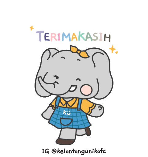 kelontongunik giphyupload thank you thanks thankyou Sticker