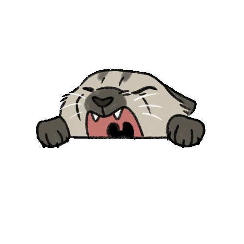 Angry Cat Sticker