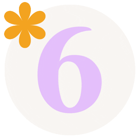 somosmoodhr giphyupload 6 numbers six Sticker