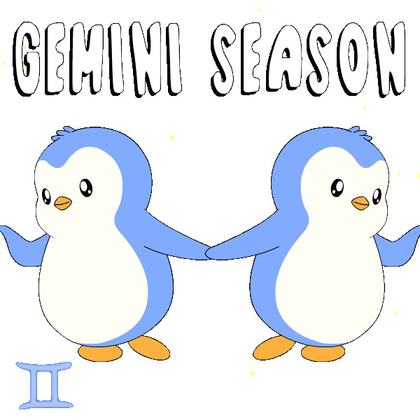 Penguin Twins Sticker by Pudgy Penguins