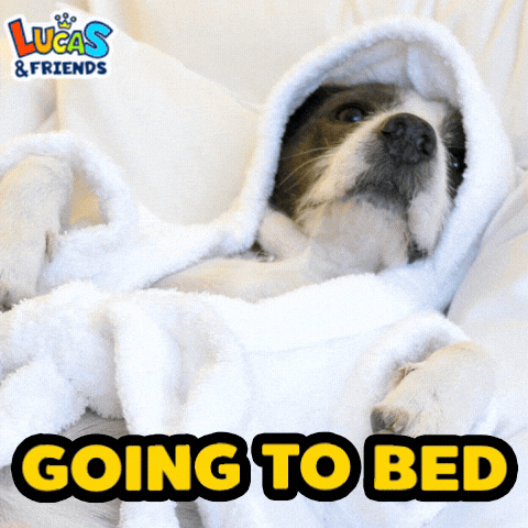 Tired Good Night GIF by Lucas and Friends by RV AppStudios