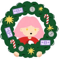 Christmas Money Sticker by vanish_artwork