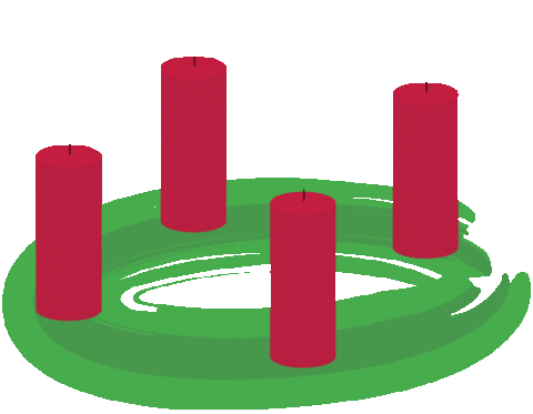 Christmas Candles Sticker by Der Wein-Bischoff