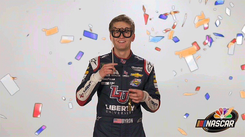 confetti byron GIF by NASCAR on NBC