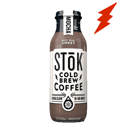 Coffee Lightning Sticker by SToK Cold Brew