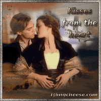 leonardo dicaprio kiss GIF