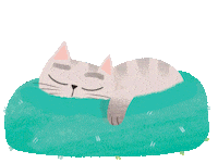 Cat Stella Sticker by Flying Eye Books