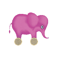 Elephant Sticker by Jizanci