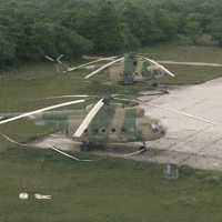Helicopter Parking GIF by FIA European Rally Championship