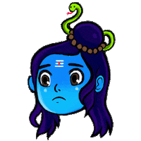 Shiva Sticker by Sam Madhu