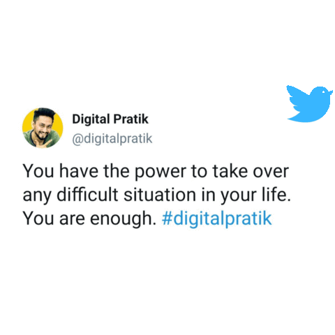 You Are Enough Social Media Sticker by Digital Pratik