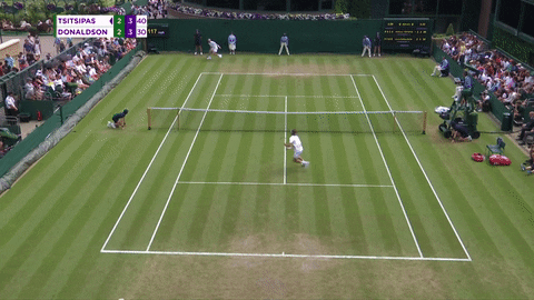 fall over tennis player GIF by Wimbledon