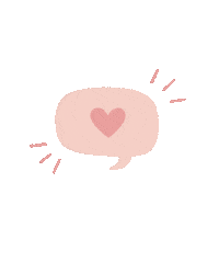 mailinhstudio love heart talk speech Sticker