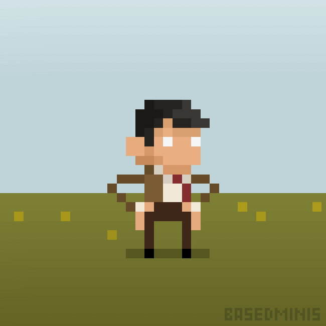 Mr Bean Waiting GIF by BasedMinis
