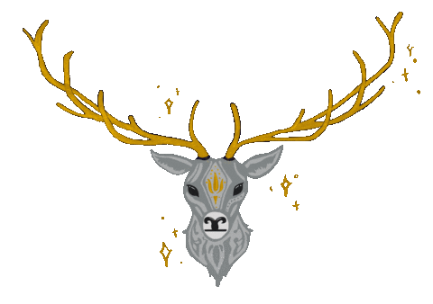 Saardbei giphyupload antlers stag nikolai Sticker