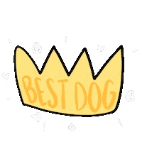 Crown Best Dog Sticker by Clive and Bacon