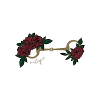 Roses Bit Sticker by WIT Equestrian Clothing Co.