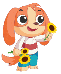 dog puppy Sticker by Sharity