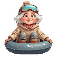 Winter Snowing Sticker