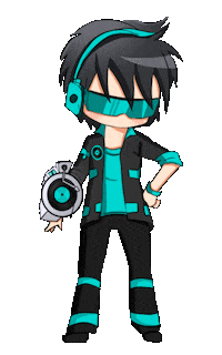 Lunime music anime blue games Sticker