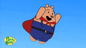 Flying Super Hero GIF