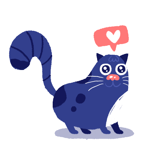 Cat Heart Sticker