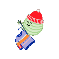 Christmas Snow Sticker by Hobbii