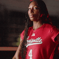 Volleyball Go Cards GIF by Louisville Cardinals