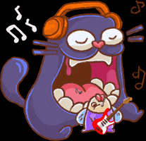 Dwarf-Factory music cat cats chill GIF