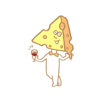 Cheese Sticker by inakaworks