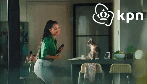 KPNWebcare giphyupload cat dancing wifi GIF