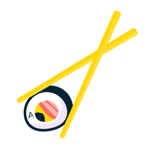 apartdesignstudio sushi salmon maki apart Sticker