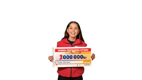 norskpostkodelotteri giphyupload tom jorun vinnere Sticker
