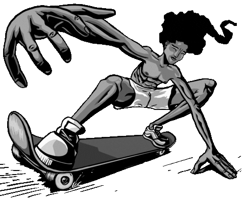 Art Skating Sticker