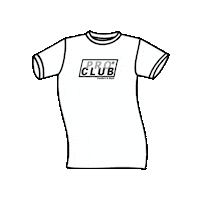 T-Shirt White Tee Sticker by PROCLUB