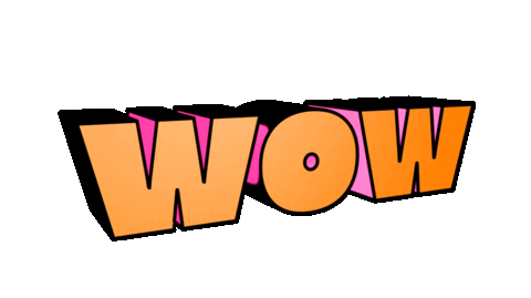 Text Wow Sticker by musketon