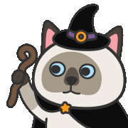 chou2_cat 魔法 臭臭 chou2cat 巫師 Sticker