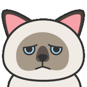 chou2_cat 臭臭 chou2cat 沮喪 Sticker