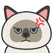 chou2_cat angry 生氣 臭臭 chou2cat Sticker