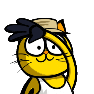 Cat Hello Sticker