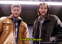 aborddelimpala supernatural dean winchester sam winchester suck GIF