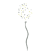 Postenkadootje balloon ballon postenkadootje goud roze ballon Sticker