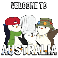 Welcome To Australia Travel Sticker by Pudgy Penguins