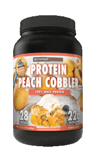 Peach Cobbler Sticker by Bowmar Nutrition