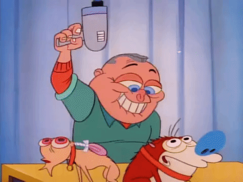 nicksplat ren and timpy GIF