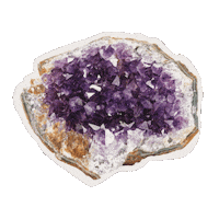 Goodiemood energy purple meditation crystal Sticker